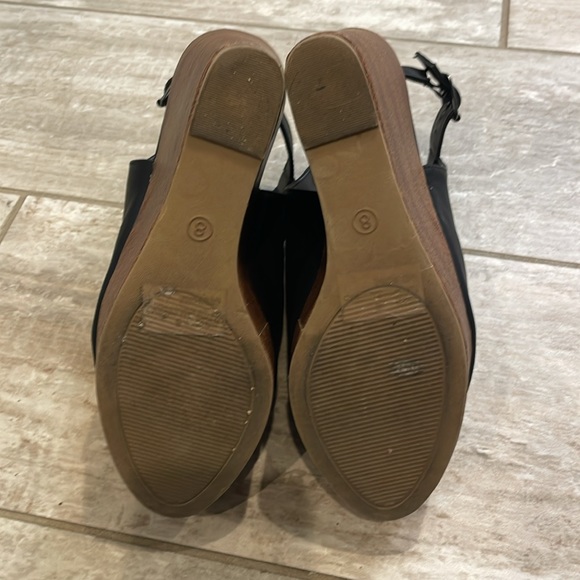 Black wedge sandals - Picture 5 of 6